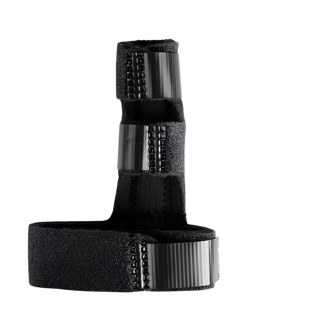 HANNEA Finger Splint for Middle Finger Knuckle Brace Finger fix Splint Straightening Support Protection Sleeve for Finger Immobilization, Fracture, Pain Relief(Black) HANNEA Finger Splint for Middle Finger Knuckle Brace Finger fix Splint Straightening Support Protection Sleeve for Finger Immobilization, Fracture, Pain Relief(Black)